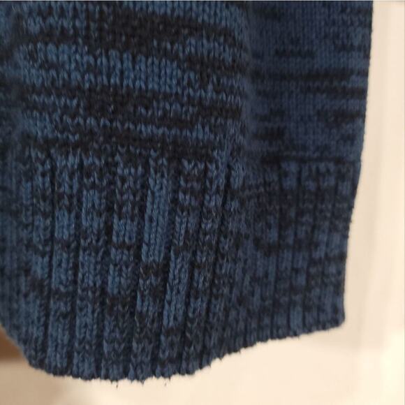 Style and Co Sweater Size Large Blue Teal Cable Knit Used  - Picture 5 of 10